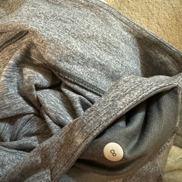 Lululemon wunder under pants size 8 EUC heathered grey - Picture 2 of 3